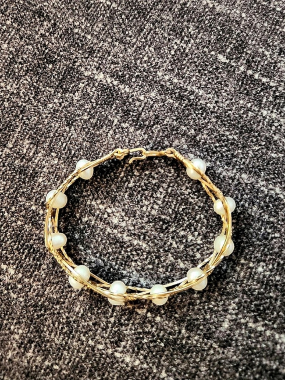 Pearl and Gold Ronaldo Bracelet
